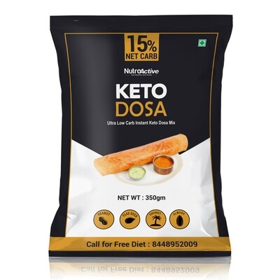 NutroActive Keto Dosa Mix, Low Carb Gluten Free - 350 gm