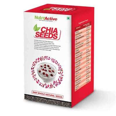 NutroActive Chia Seeds, 250g (Black)