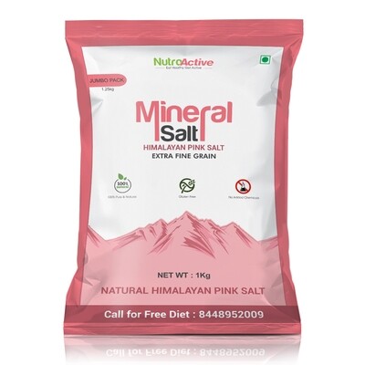 NutroActive Mineral Salt Himalayan Pink Rock Salt - 1 kg