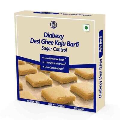 Diabexy Desi Ghee Sugar Free Kaju Barfi for Diabetics- 200g Diabexy Desi Ghee Sugar Free Kaju Barfi for Diabetics- 200g