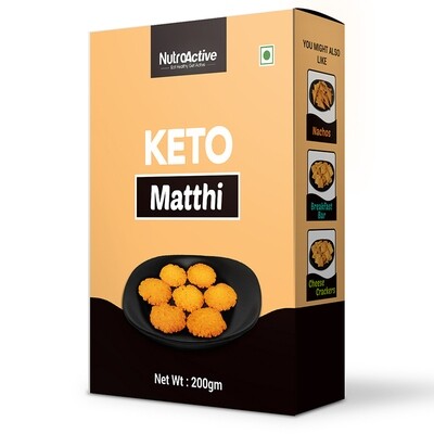 NutroActive Keto Matthi Extremely Low Carb Snacks- 200g