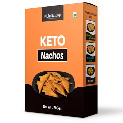 NutroActive Keto Nachos Extremely Low Carb Snacks- 200g