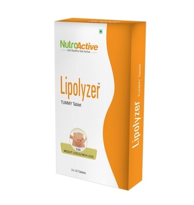 Nutroactive Lipolyzer Tummy Fat Burner - Pack of 30 Tablets