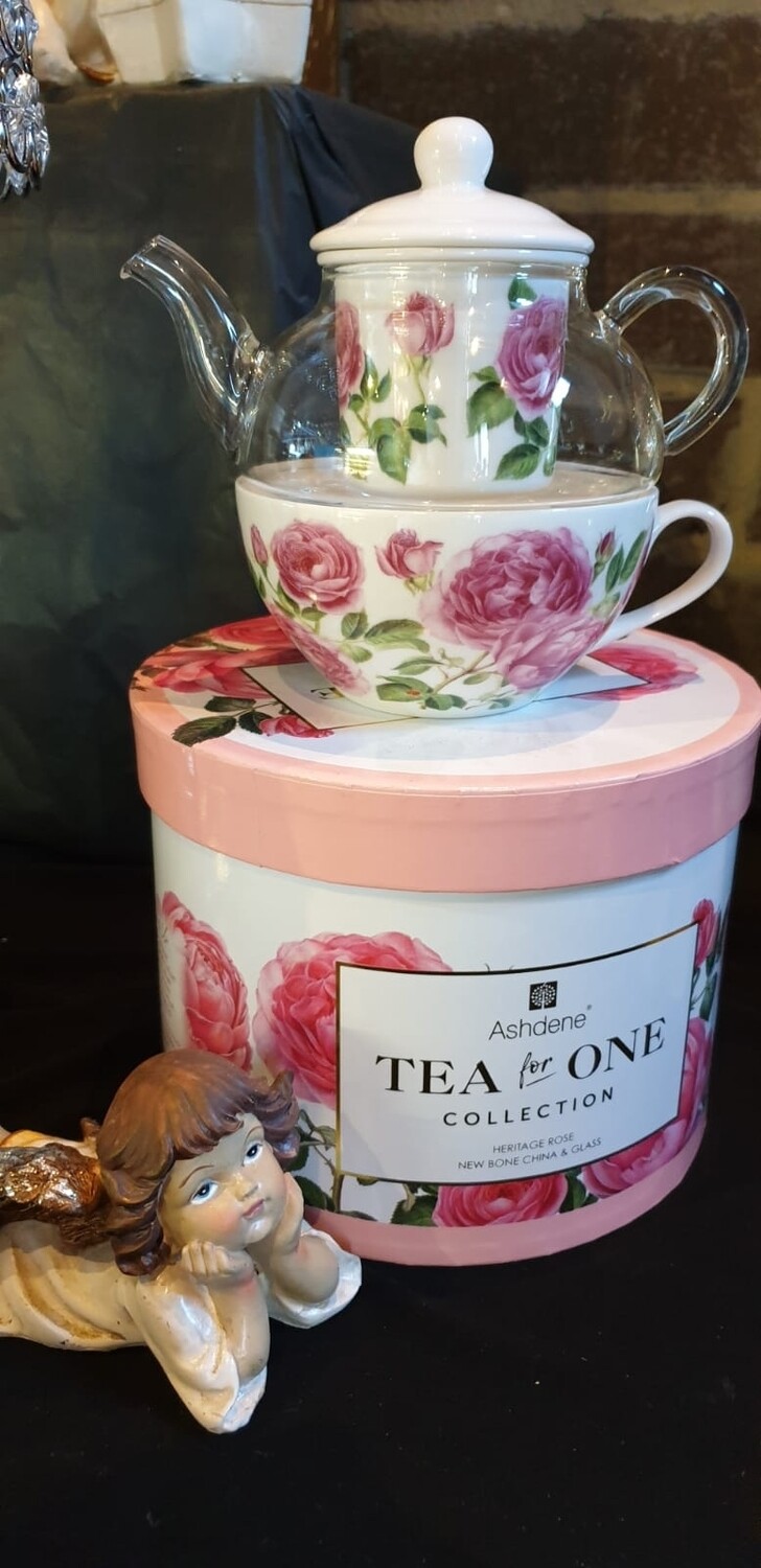 Tea For One Pink Floral Collection