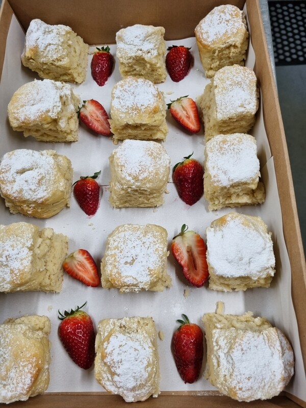 Old School Scones with Jam and Cream