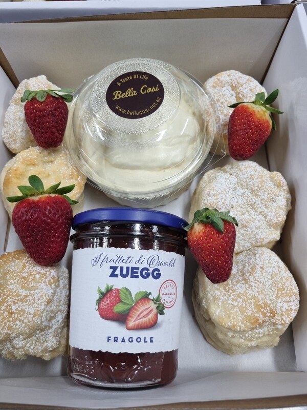 Old School Scones with Jam and Cream
