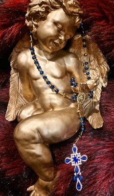 Azzurro Gold Rosary