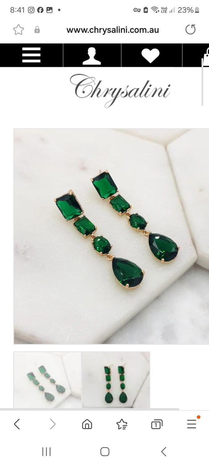 Emerald Drop Earrings