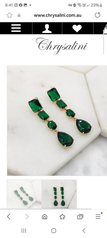 Emerald Drop Earrings