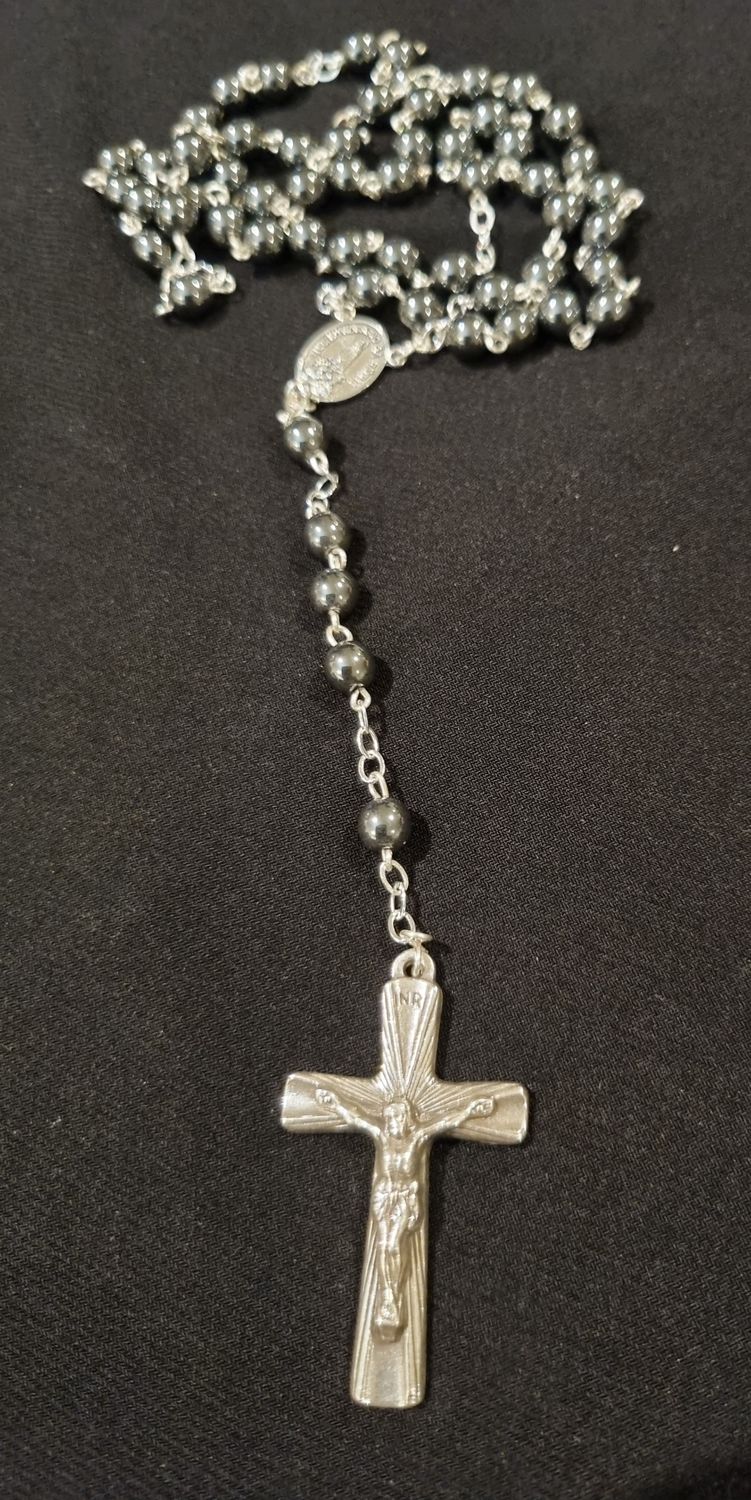 Haematite Rosary from Fatima 6mm