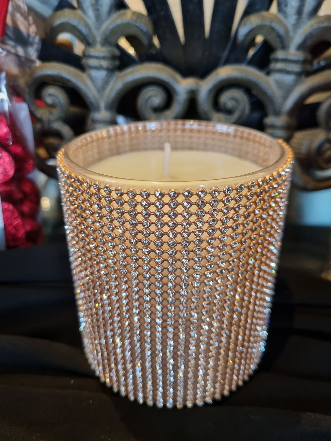 Candles.  Gold Sparkles.  Organic Soy Wax