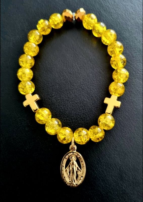 Handmade Blessed Bracelet Sunflower Yellow