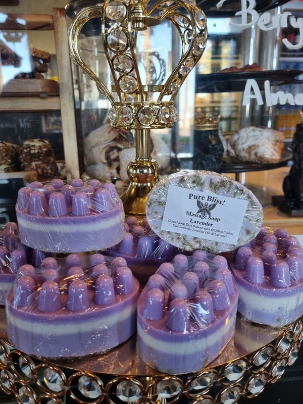 Pure Bliss Organic Natural Lavender Massage Soap