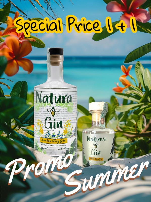 NATURA GIN PROMO SUMMER 1+1 (70cl + 20cl)