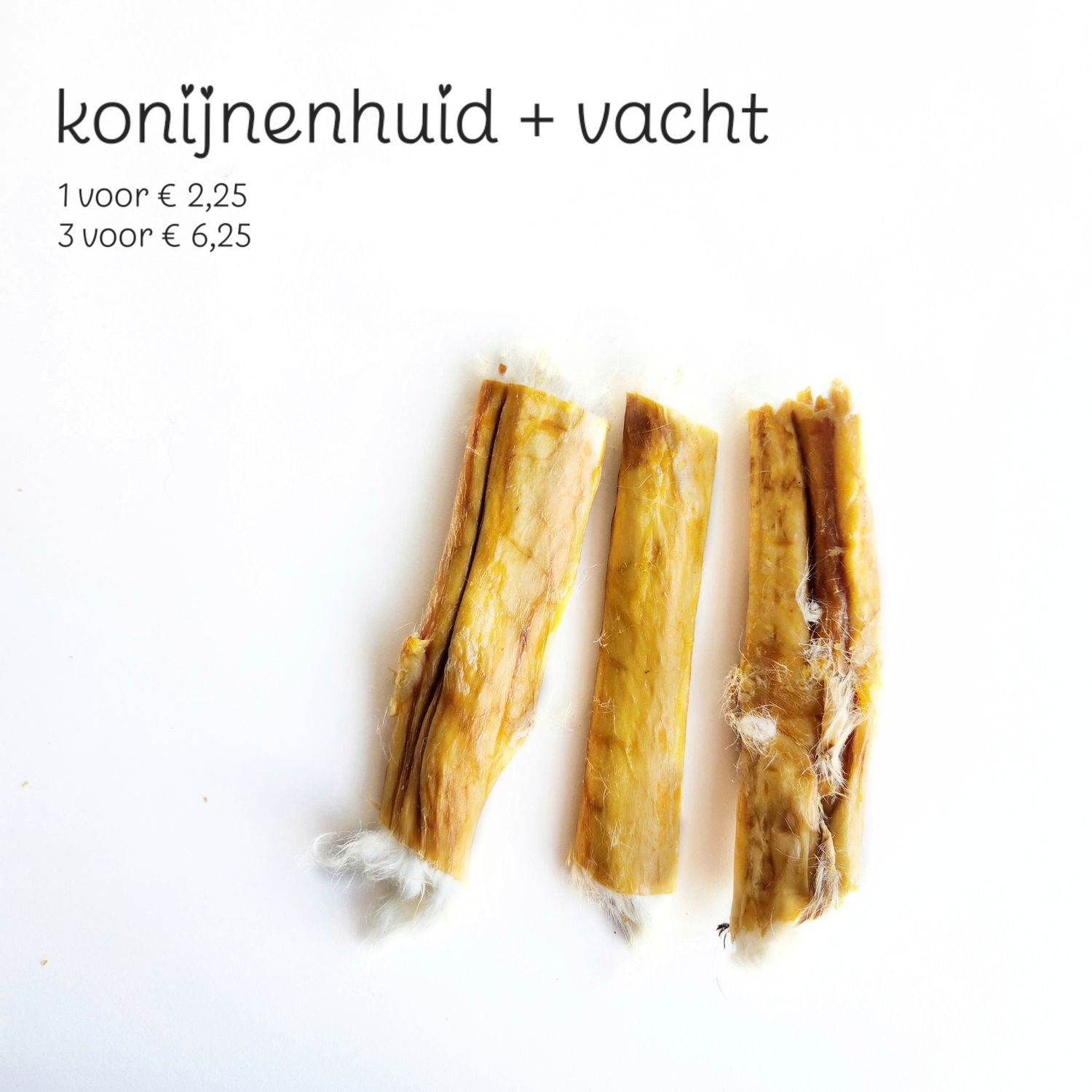 konijnenhuid + vacht