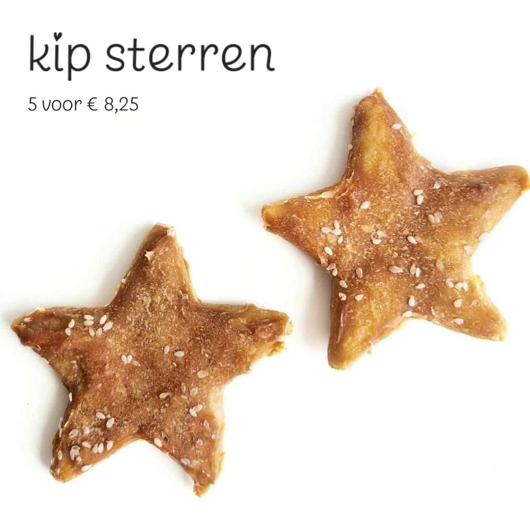 Kip sterren 5stuks