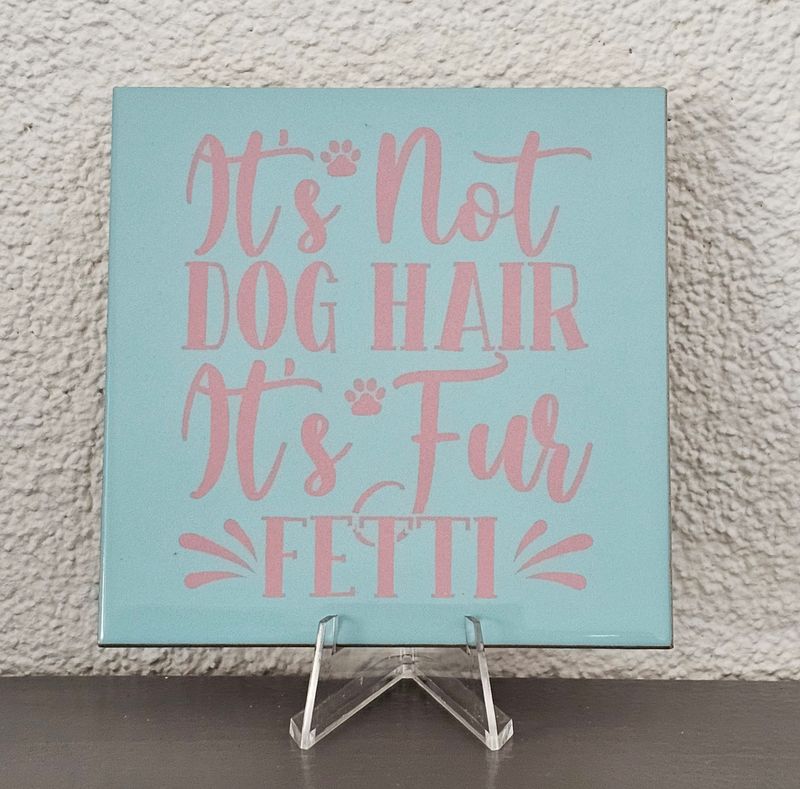 tegeltje tekst - licht blauw