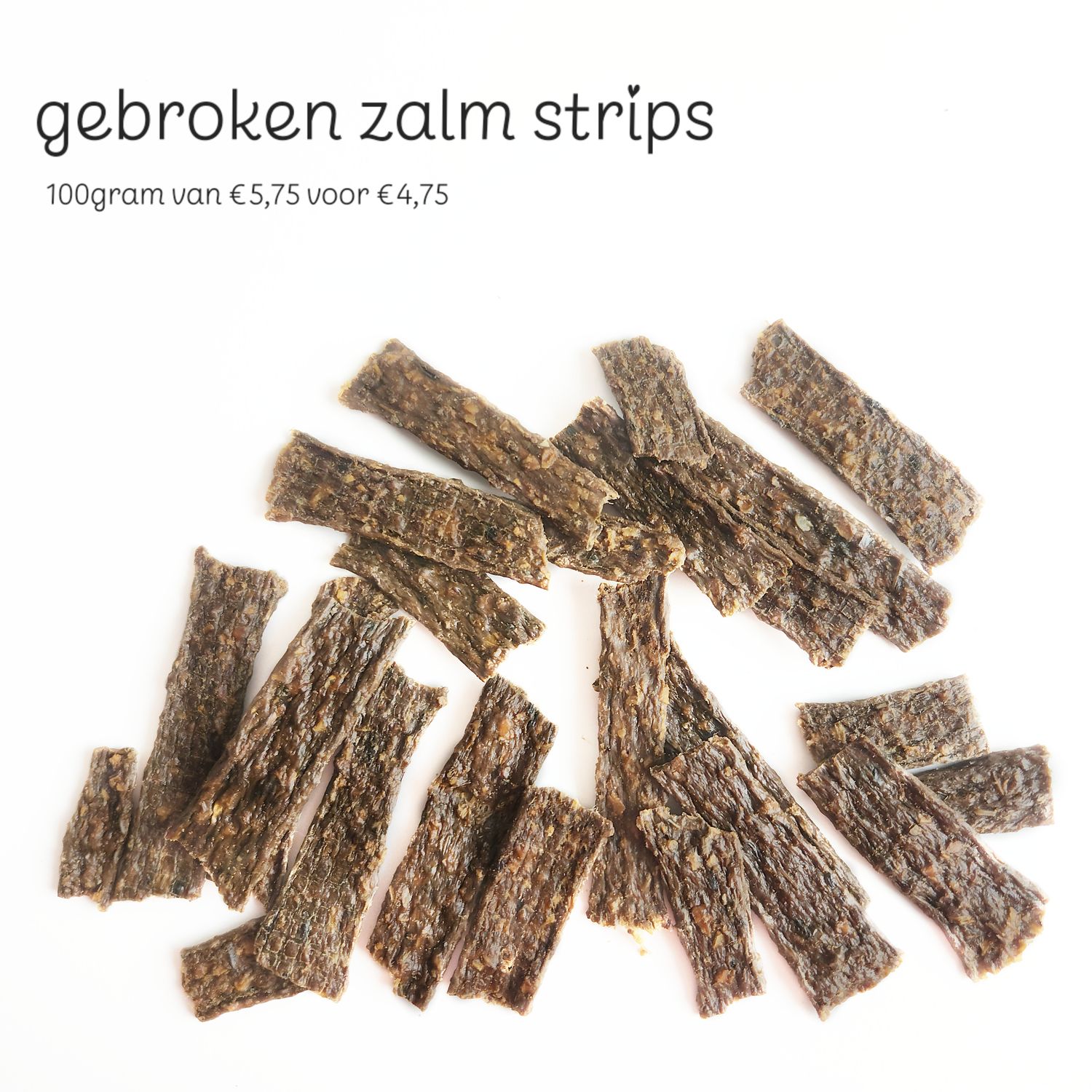 Zalm strips (gebroken)