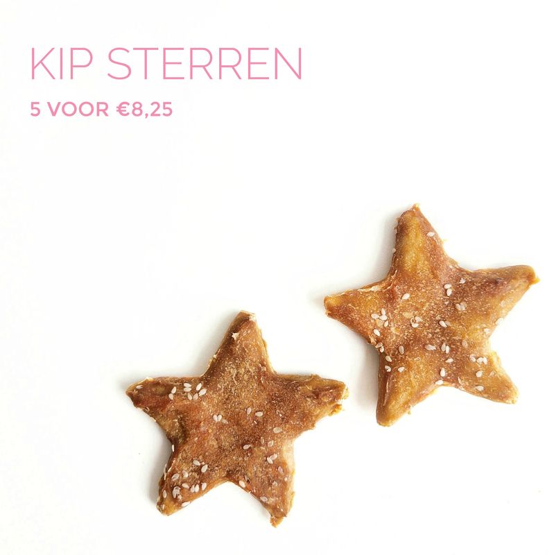 Kip sterren 5stuks