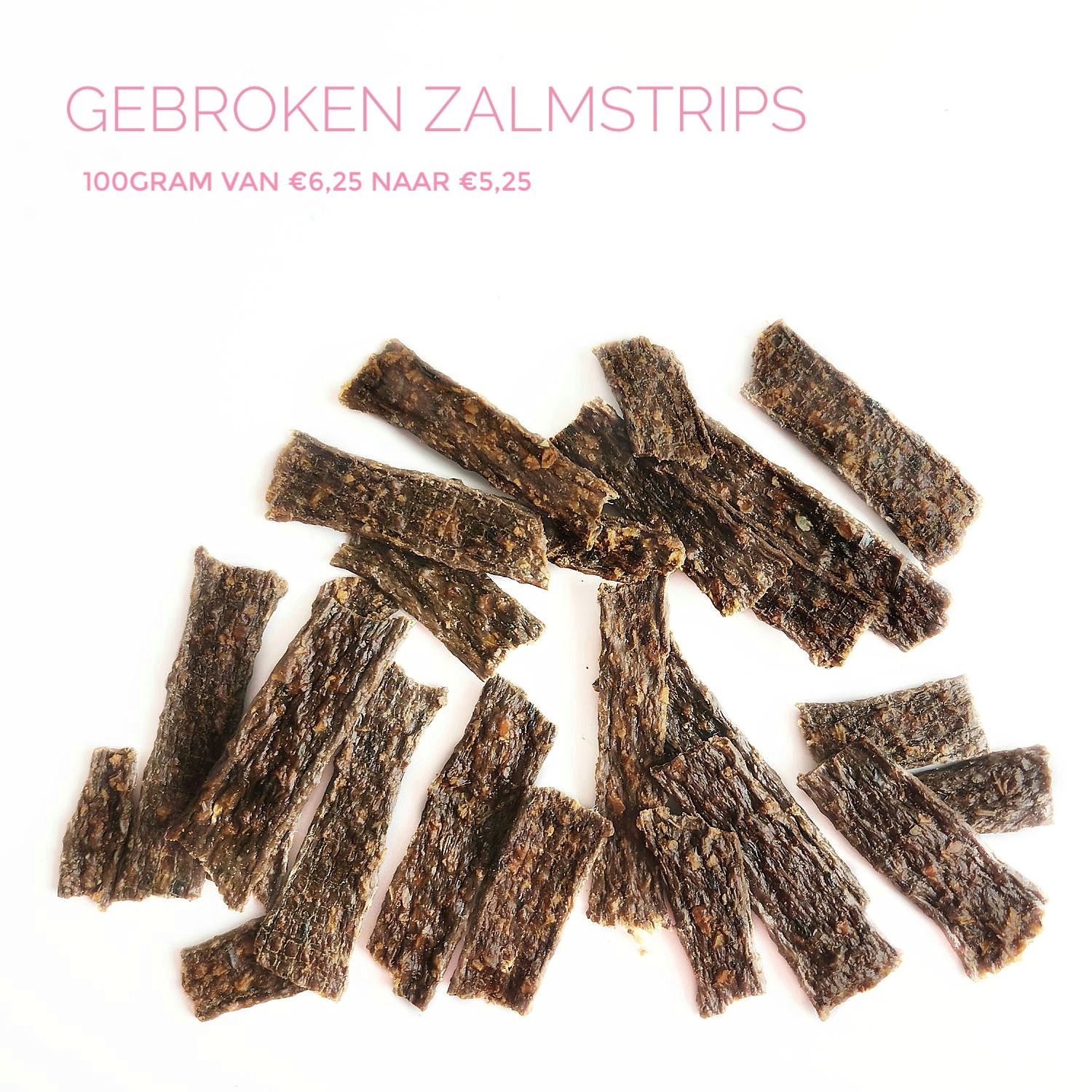 Zalm strips (gebroken)