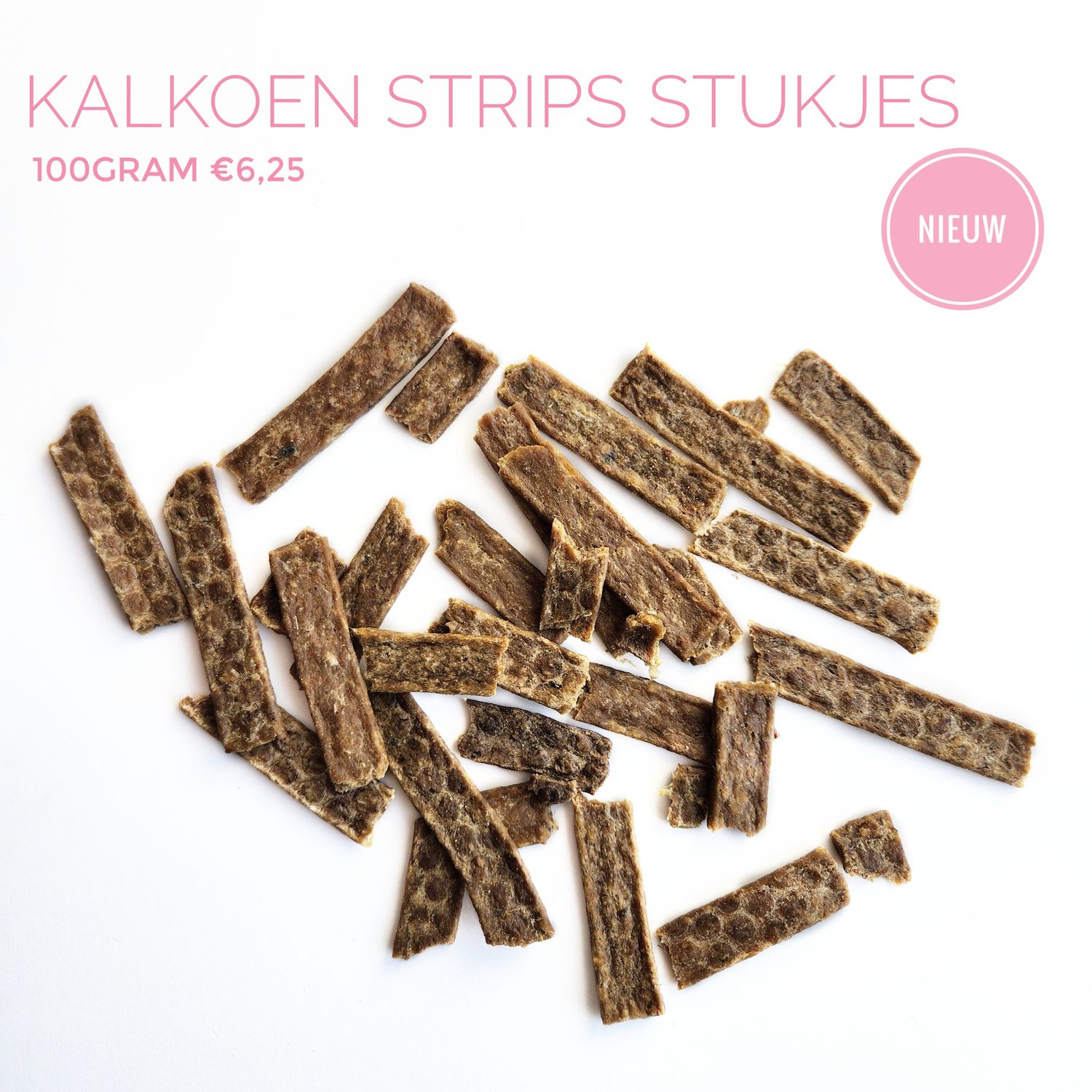 Kalkoen strips stukjes