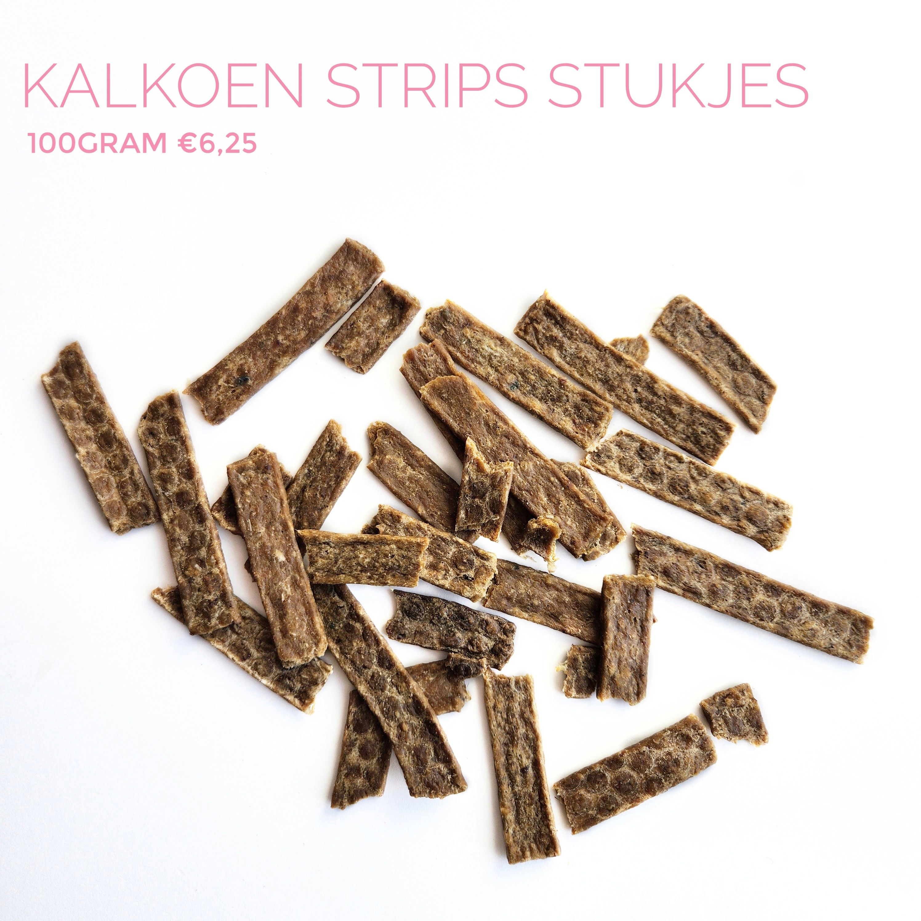 Kalkoen strips stukjes