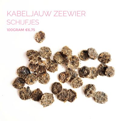 Kabeljauw zeewier schijfjes Kabeljauw zeewier schijfjes