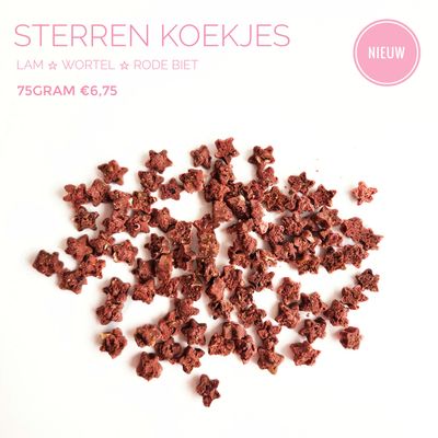 sterren koekjes (rood)