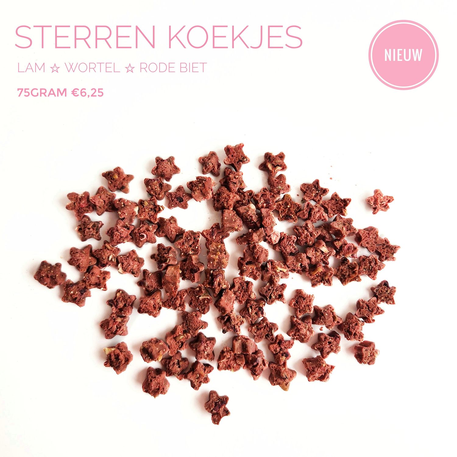 sterren koekjes (rood)