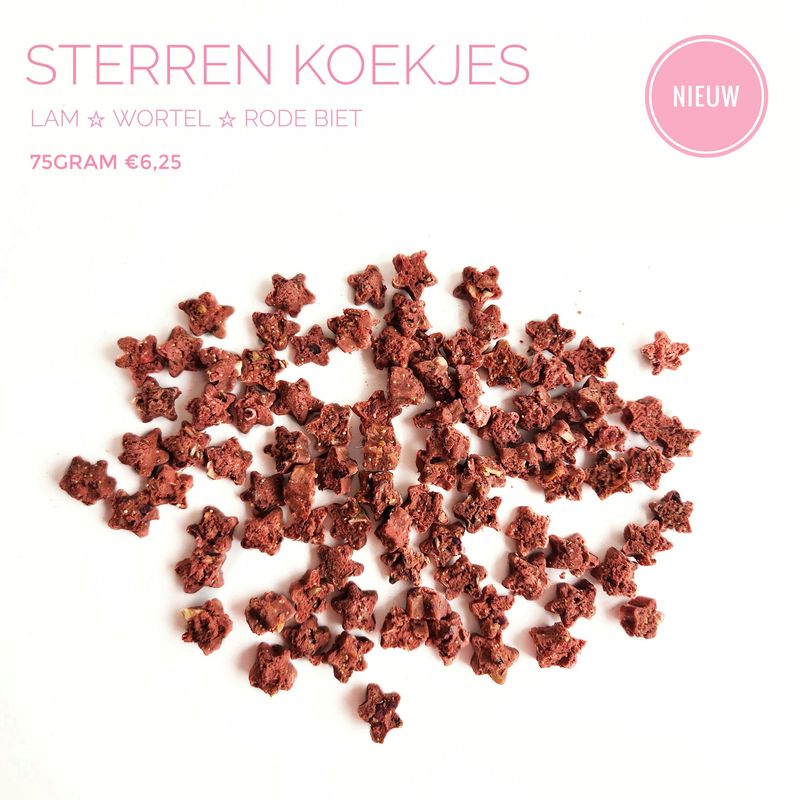 sterren koekjes (rood)