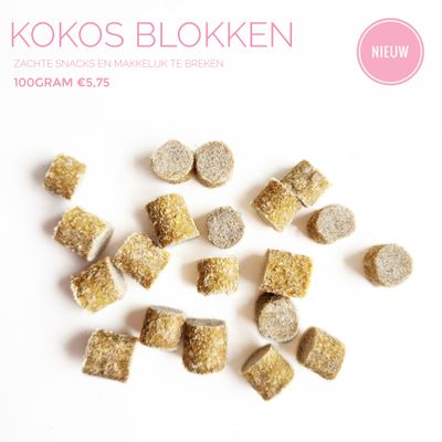 Kokos blokken (zacht) Kokos blokken (zacht)