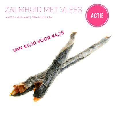 Zalmhuid met vlees Zalmhuid met vlees