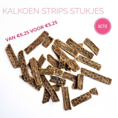 Kalkoen strips stukjes