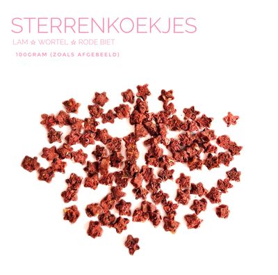 sterren koekjes (rood)