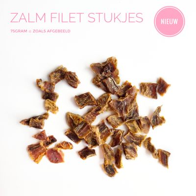 Zalm filet stukjes Zalm filet stukjes