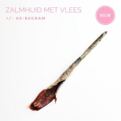 Zalmhuid met vlees 60-80 gram