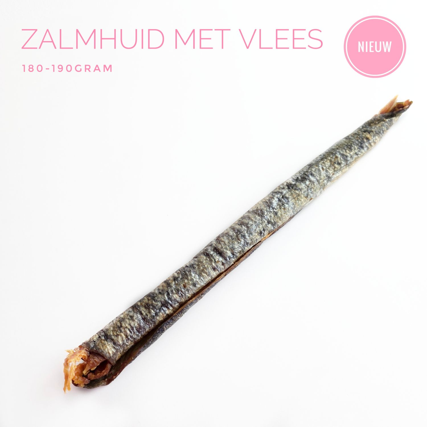 Zalmhuid met vlees 180-190 gram