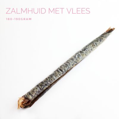 Zalmhuid met vlees 180-190 gram Zalmhuid met vlees 180-190 gram