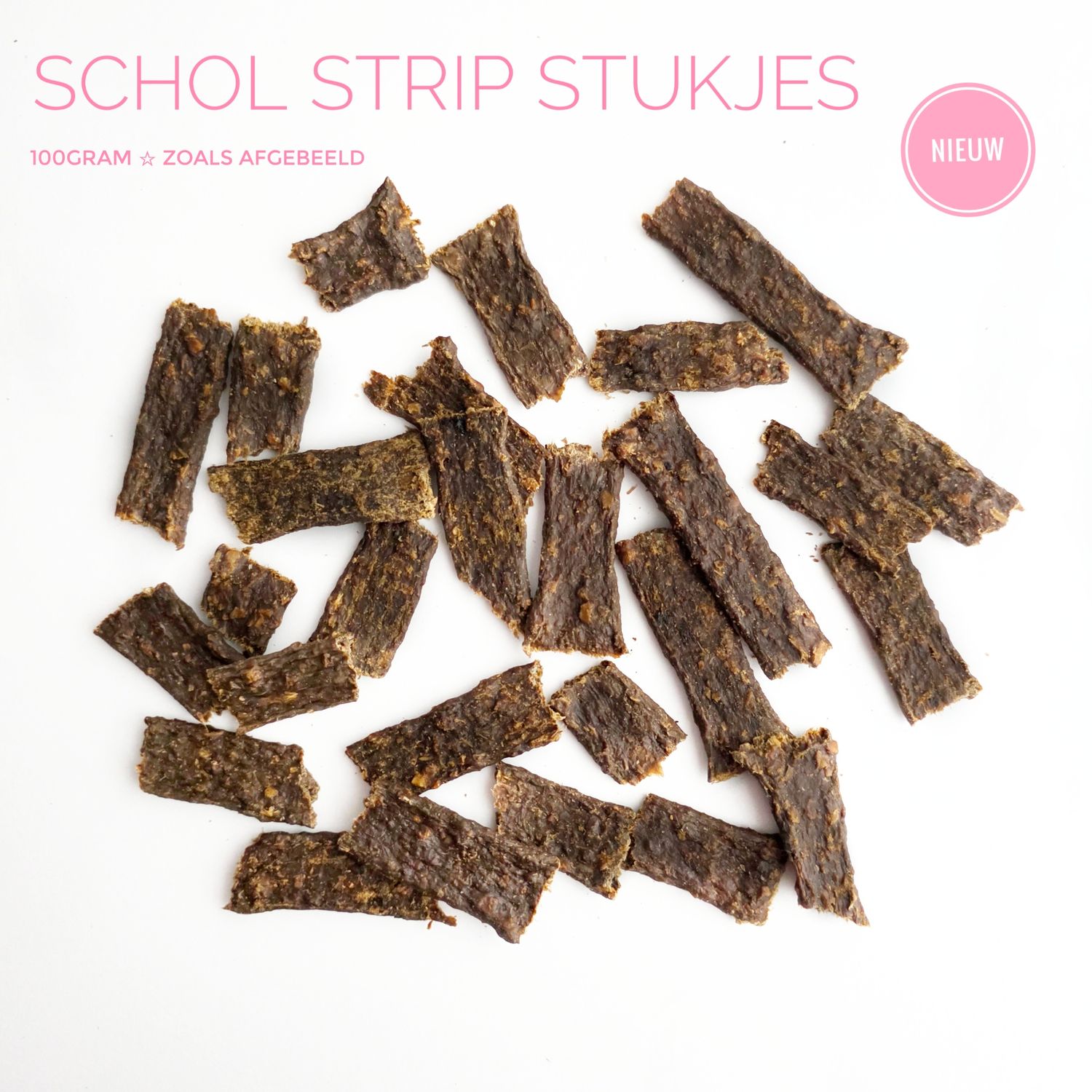 Schol strip stukjes (zacht)