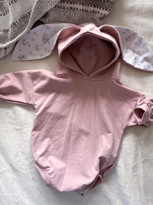 Blush French Terry - Bunny Romper