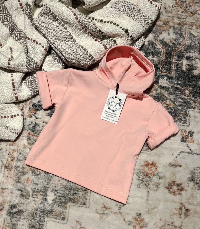 Light Pink Shortsleeved Hoodie