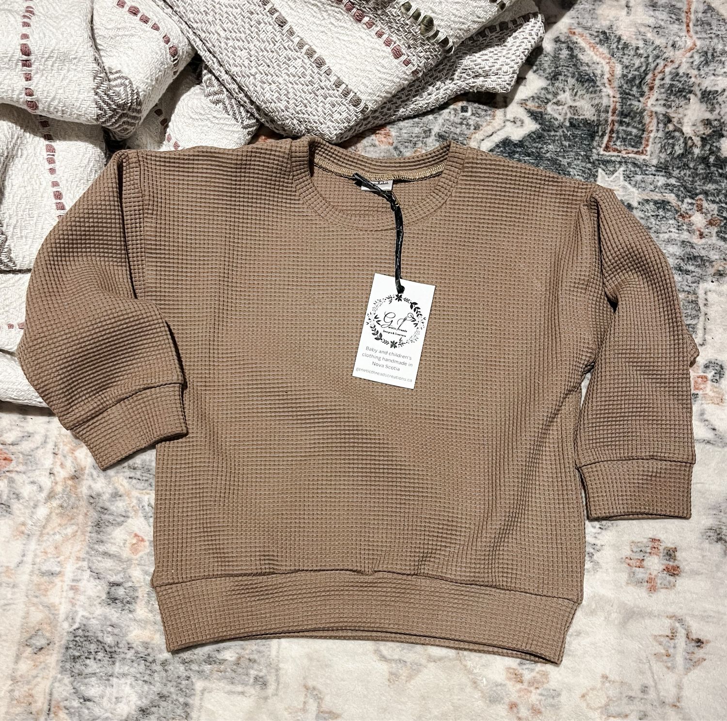 Taupe Waffle Crewneck