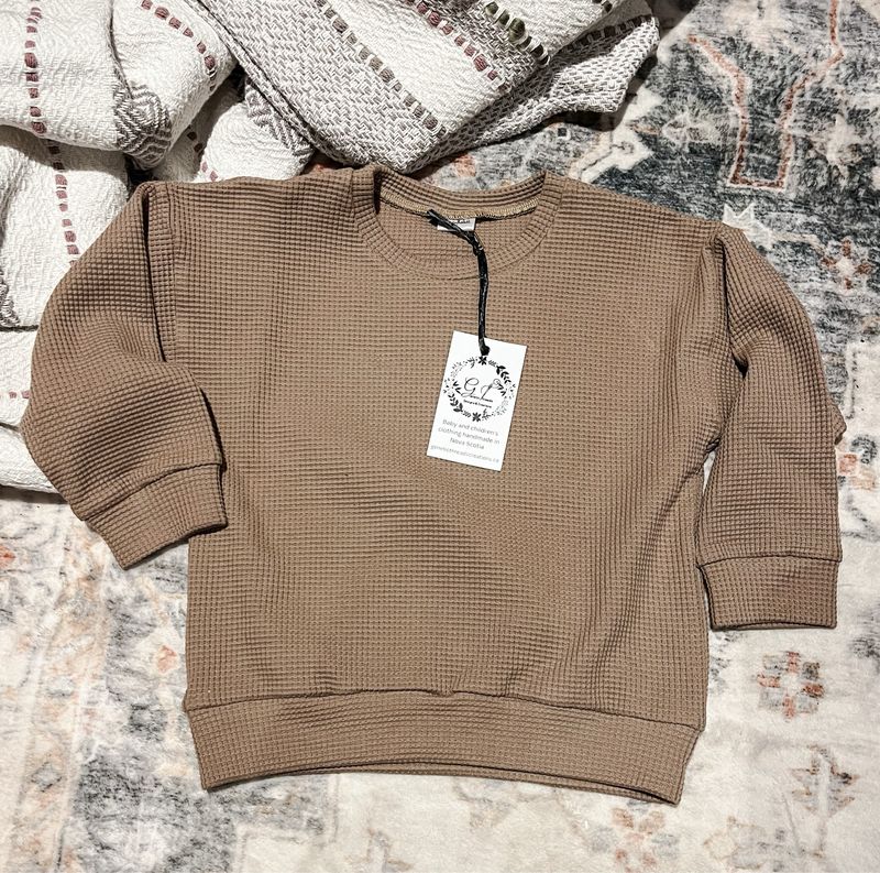 Taupe Waffle Crewneck
