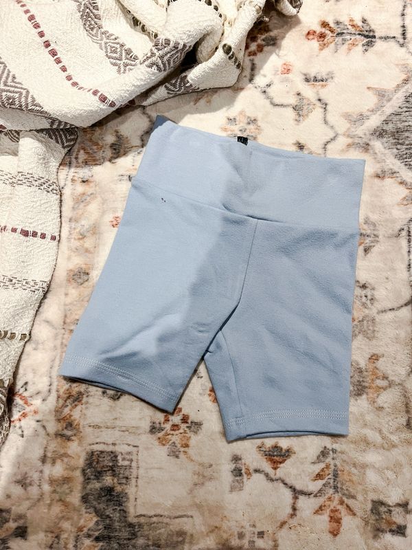 Light Blue Cozy Collection Bike Shorts