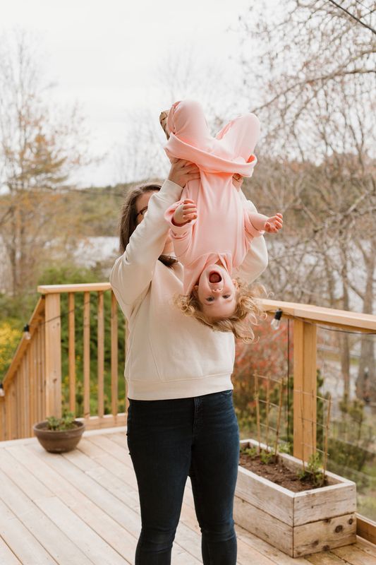 Grow with me Joggers - Baby Pink Cozy Collection