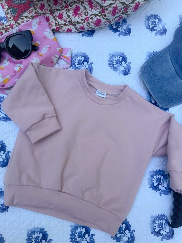 Drift Oversized Crewneck - Rose Pink Cozy Collection
