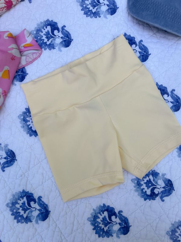 Tidal Bike Shorts - Butter Yellow