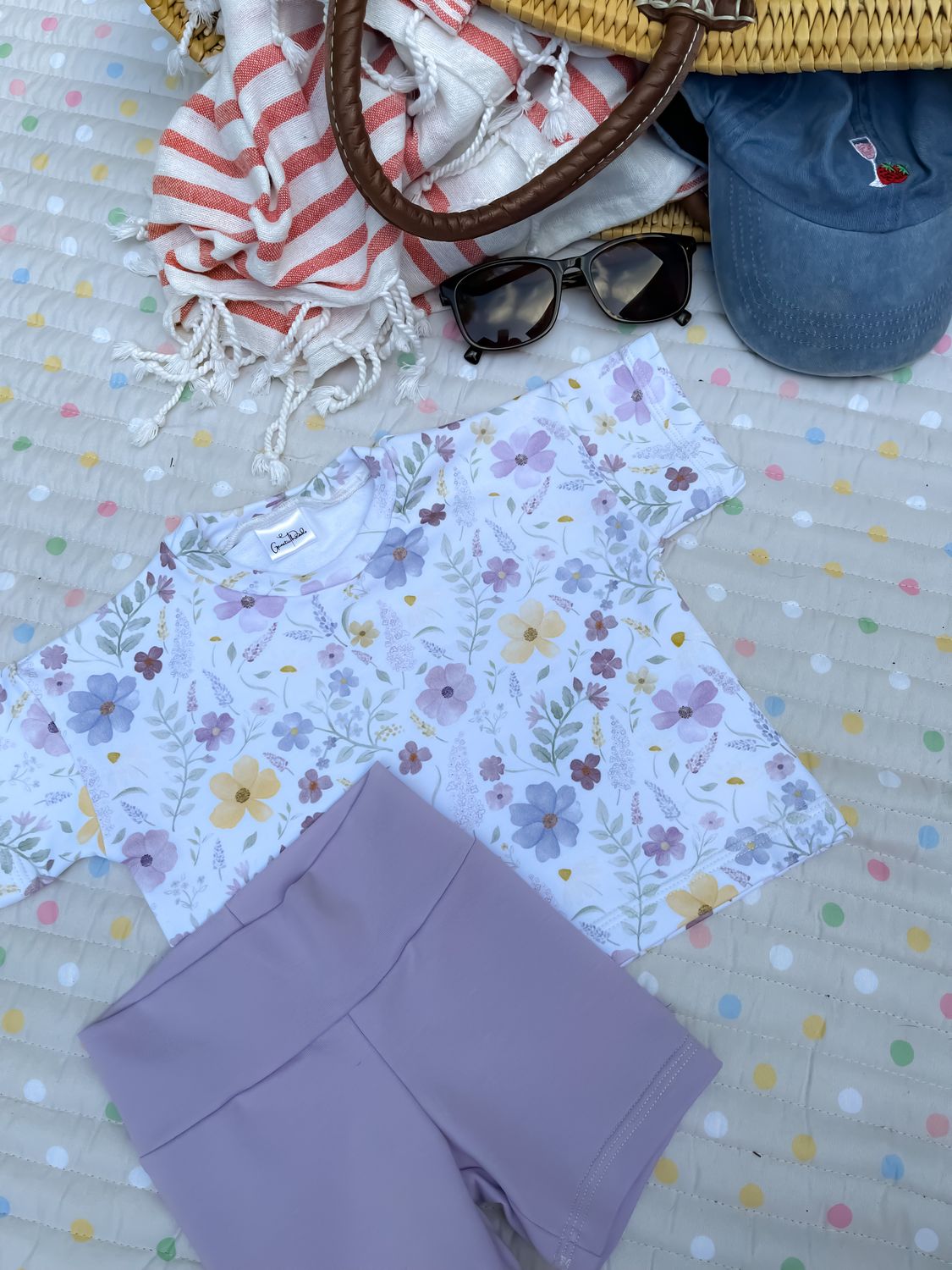 Coastal Breeze Oversized Tee - Custom Watercolour Floral