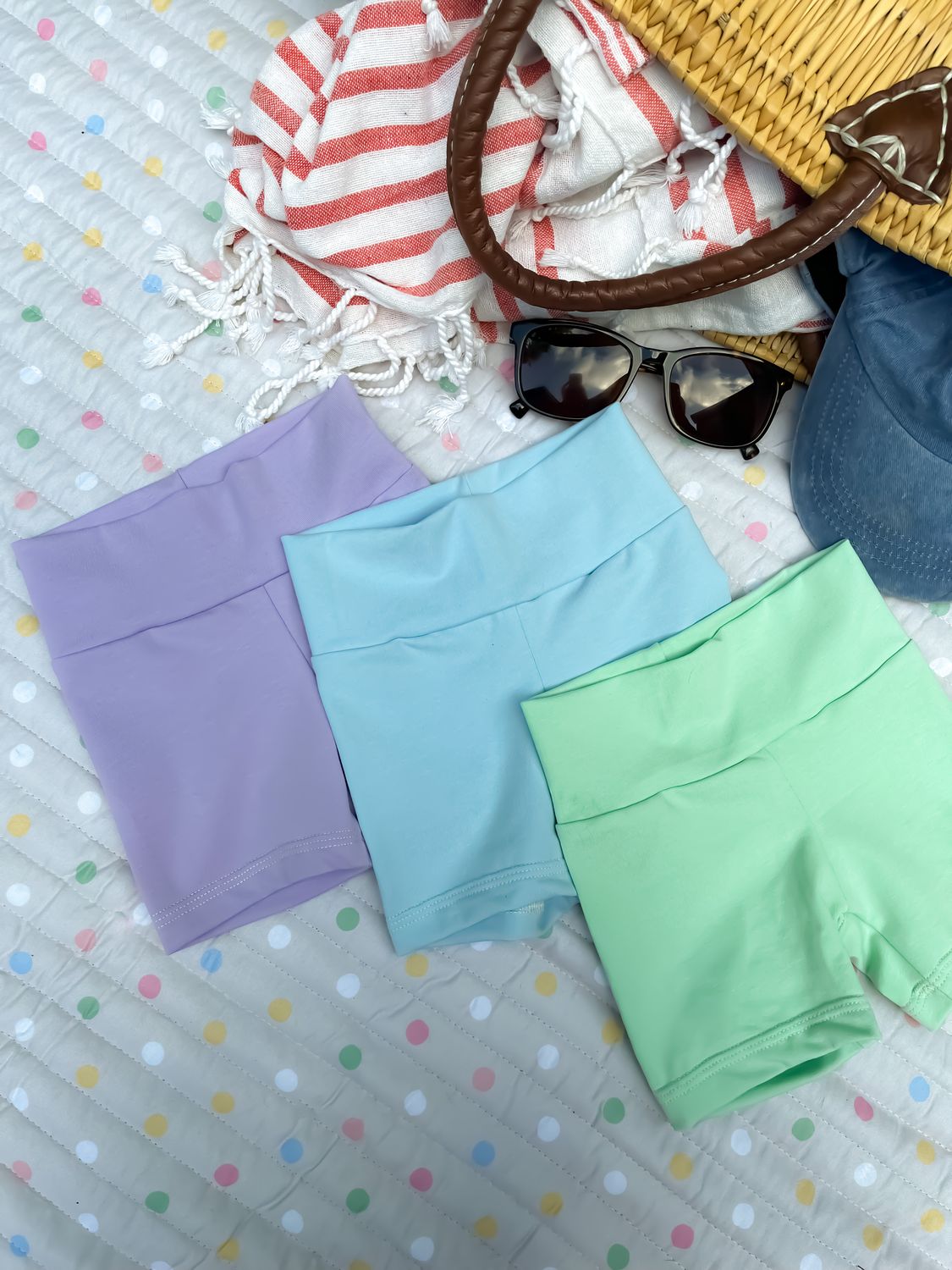 Tidal Bike Shorts - Light purple
