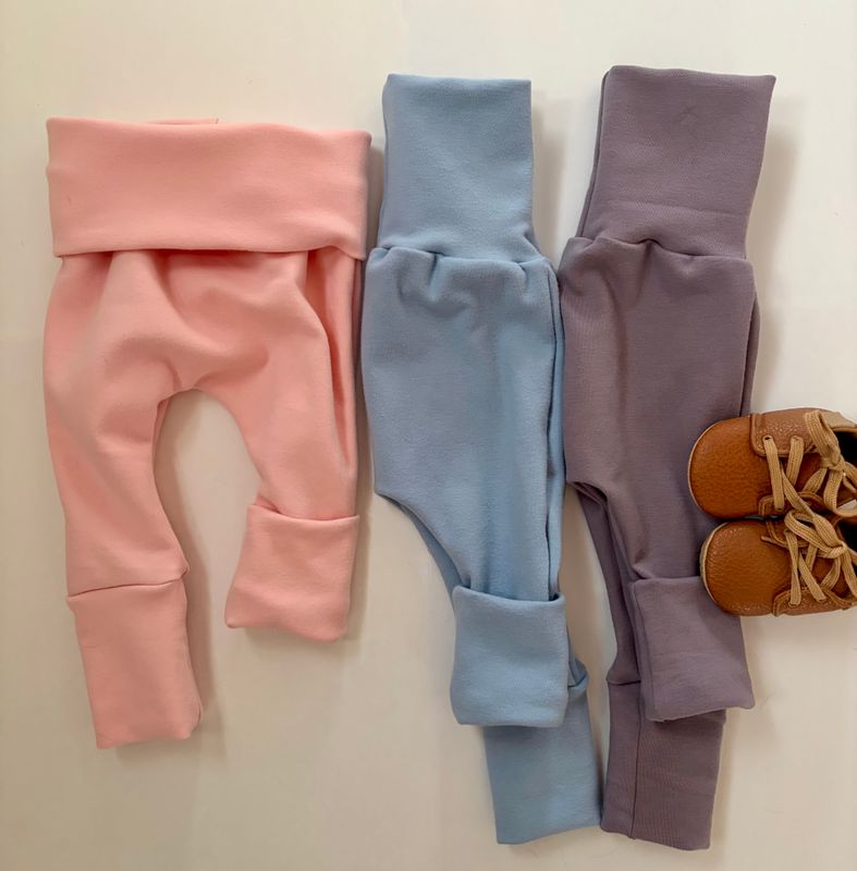 Grow with me Joggers - Baby Pink Cozy Collection